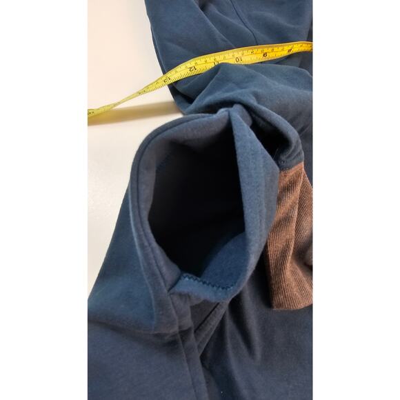 Toad & Co Intermosso Hooded pocket Dress organic cotton teal blue EUC XS lounge - Picture 8 of 10